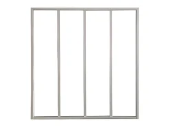 Divisória vidro para atelier BAYVIEW alumínio 120x130 branco