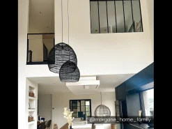Divisória vidro para atelier BAYVIEW alumínio 180x130 preto