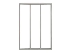 Divisória vidro para atelier BAYVIEW alumínio 90x130 branco