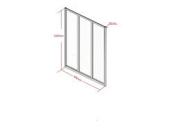Divisória vidro para atelier BAYVIEW alumínio 90x130 preto