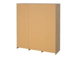Dpuscedd grande guarda-roupa multiusos, armário multifuncional, sapateira, guarda-roupa, 181x60 h200 cm, carvalho