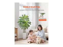 Dracena Artificial SucceBuy, 1,5 m, Planta Artificial Tropical em Vaso Branco, Falsa Árvore Tropical, Planta Falsa Folhas Polietileno para Sala, Escritório