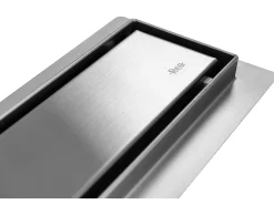 Dreno linear em aço inoxidável Rea Pure Neo Pro 900 Brush Steel