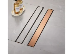 Dreno Linear Rea Neox 90 Brush Copper