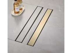 Dreno Linear Rea Neox 70 Brush Gold
