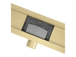 Dreno Linear Rea Neox 70 Brush Gold