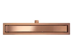 Dreno Linear Rea Neox 80 Brush Copper