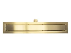 Dreno Linear Rea Neox 100 Brushed Gold