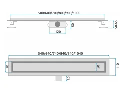 Dreno Linear Rea Neox 1000 Brush Steel