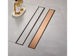 Dreno Linear Rea Neox 70 Brush Copper