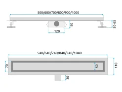 Dreno Linear Rea Neox 70 Brush Copper