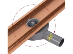 Dreno Linear Rea Neox Pro 700 Brush Copper