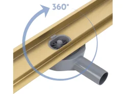 Dreno Linear Rea Neox Pro 800 Brush Gold