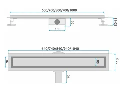 Dreno Linear Rea Neox Pro 1000 Gold