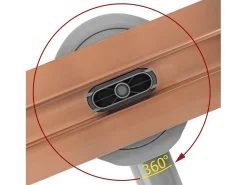 Dreno Linear Rea Neox Slim Pro 800 Brush Copper