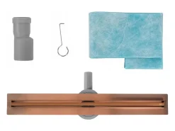 Dreno Linear Rea Neox Slim Pro 900 Brush Copper