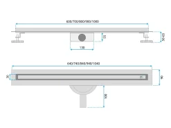 Dreno Linear Rea Neox Slim Pro 1000 Gold