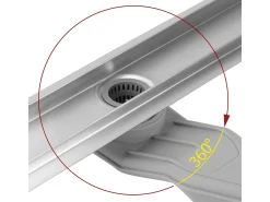 Dreno Linear Rea Neox Superflow 600 Brush Steel
