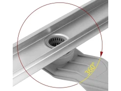 Dreno Linear Rea Neox Superflow 900 Brush Steel