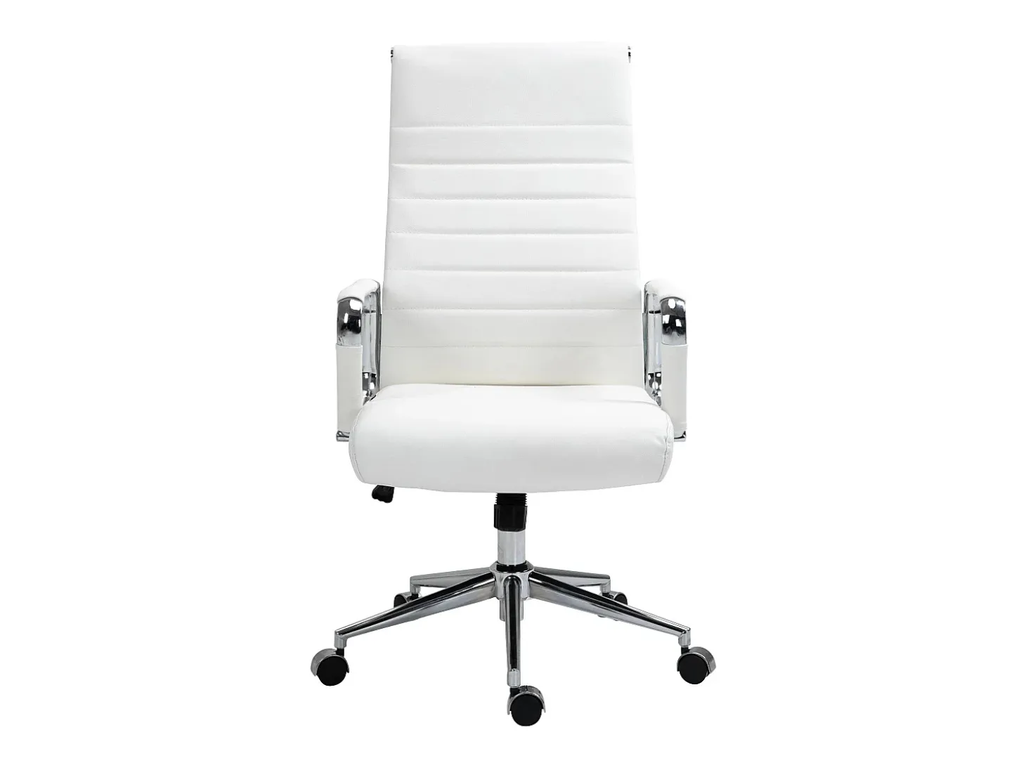 Dudeco Cadeira Escritório Kolumbus em Pele Natural Branco