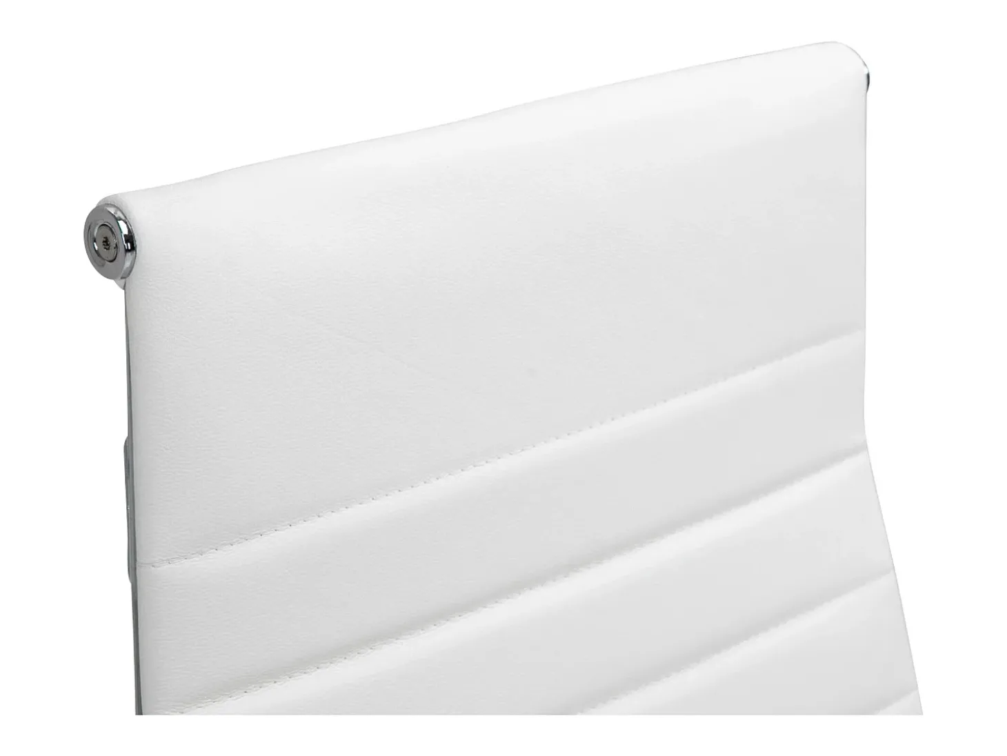 Dudeco Cadeira Escritório Kolumbus em Pele Natural Branco