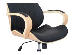 Dudeco Cadeira Escritório Melilla Carvalho e preto