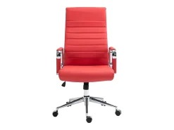 Dudeco Cadeira Escritório Kolumbus em Pele Natural Vermelho