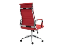 Dudeco Cadeira Escritório Kolumbus em Pele Natural Vermelho