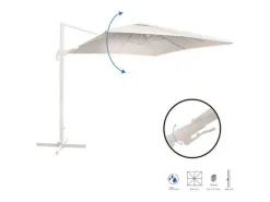 Dudeco Guarda-Sol Alumínio 300x300 Branco