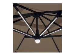 Dudeco Guarda-Sol Alumínio LED 300 Cinzento