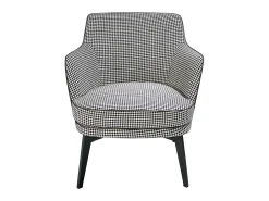 Dudeco Poltrona Vilnius Branco e Preto