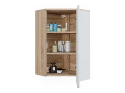 Eckhängeschrank sonoma/branco 42.4x42.4x75 karen