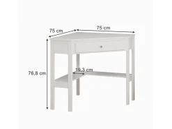 Eckschreibtisch branco 75x71.6x76.8 velto