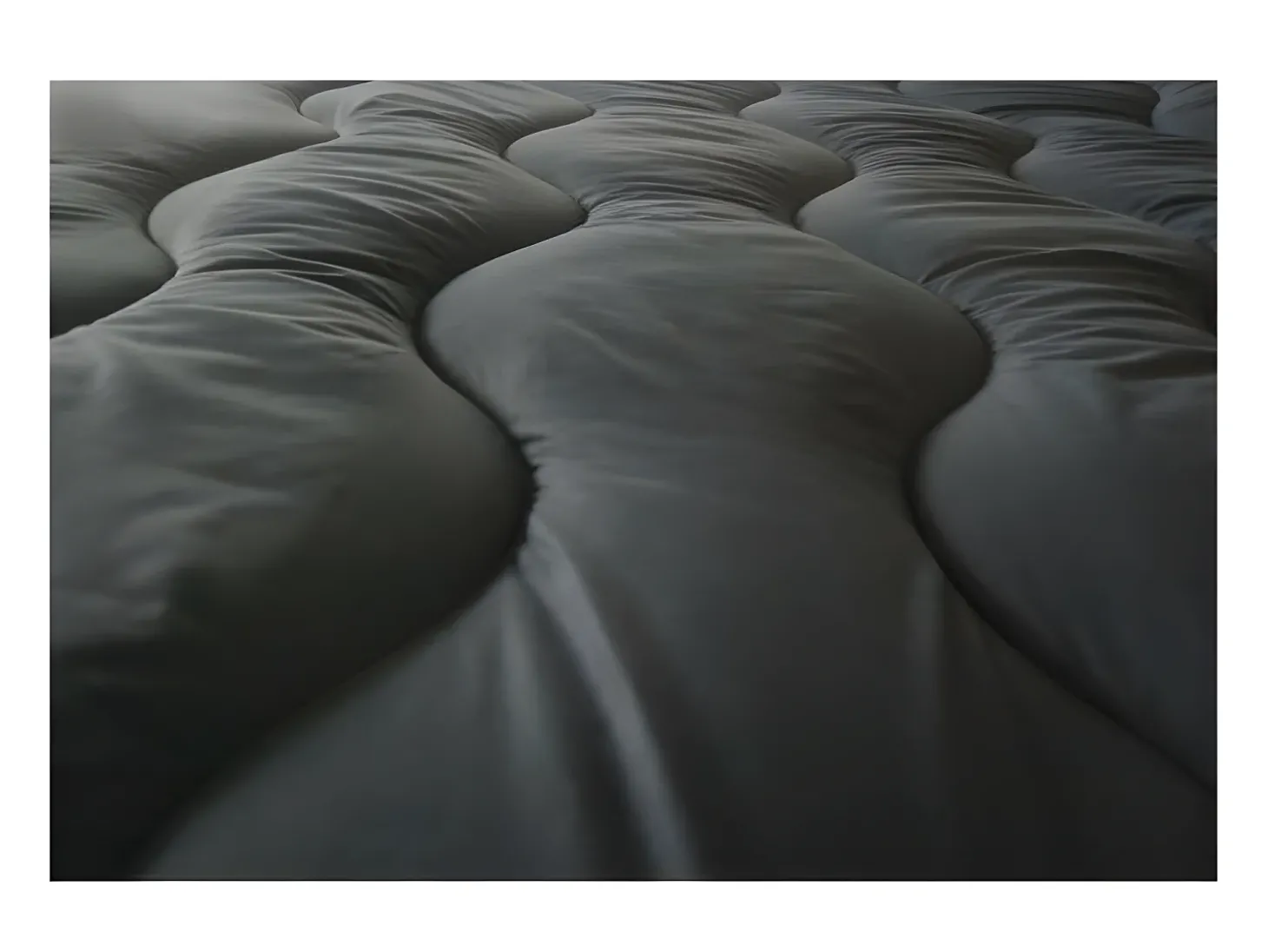 Edredão Bicolor Branco e Cinza 220 x 240 cm - Quente e Lavável na Máquina