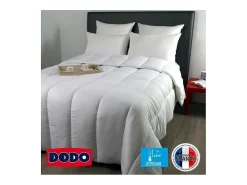 Edredão leve Country DODO - Confortável e resistente - Branco - 220 x 240 cm
