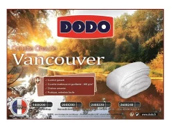 Edredão quente 400gr/m² VANCOUVER 240x260 cm branco DODO - Fabrico Francês