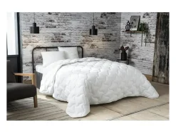 Edredão quente Suavidade Absoluta 220x240 cm branco Microfibra Poliéster