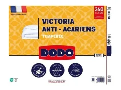 Edredão temperado antiácaros VICTORIA 240 x 260 cm branco