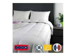 Edredão temperado 350g/m² BELLE NUIT 140x200cm - Poliéster antiácaros - Fabricado em França