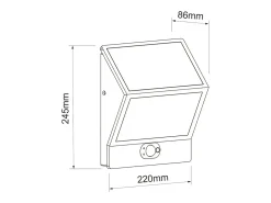 EGNA - Spot de energia solar branco 4000K Beneito Faure luz exterior