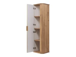 ELEGANCE Armário alto de casa de banho 31,5 × 35,5 × 139 cm carvalho craft dourado