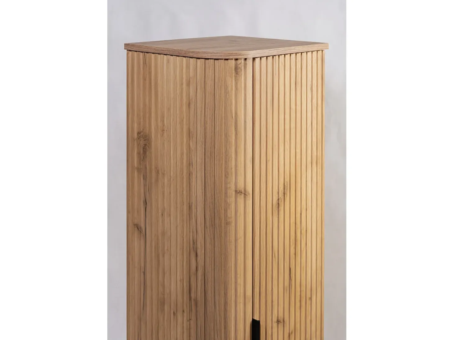 ELEGANCE Armário alto de casa de banho 31,5 × 35,5 × 139 cm carvalho craft dourado