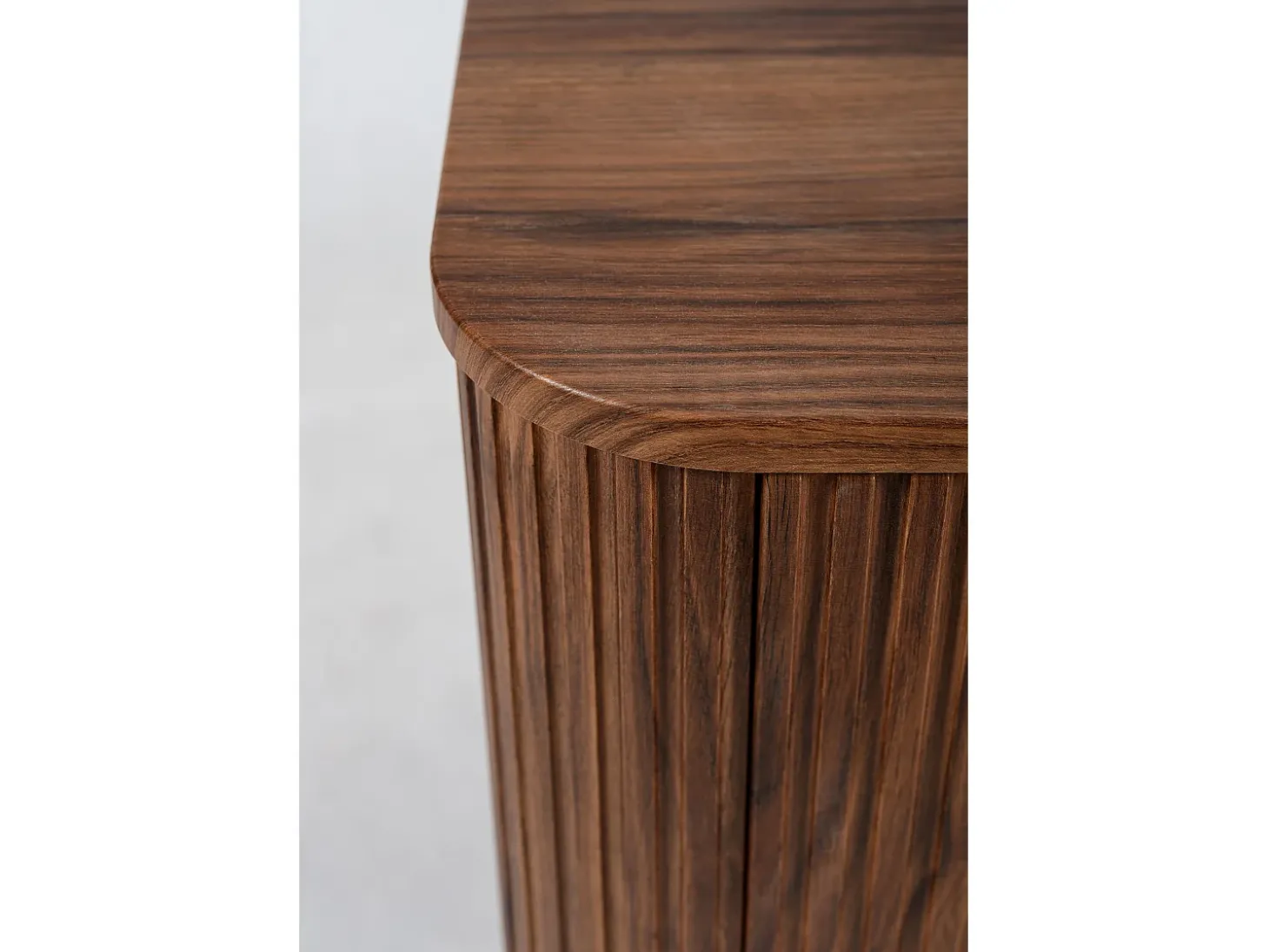 ELEGANCE Armário de banheiro canelado para lavatório 41,5 x 80,4 x 51,7 cm nogueira