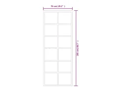 Elegante Porta Deslizante em Vidro ESG e Alumínio 76x205 cm na Cor Preta