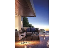 Em breve lanterna solar LED antracite 2,2w IP54 h. 52,5 cm