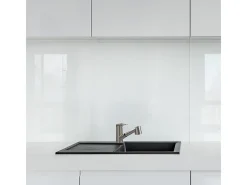 Embla torneira misturadora para lava-loiça com ducha extraível acabamento inox Essebagno