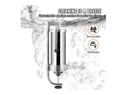 Empurrador de Salsichas Manual SucceBuy, 3 L, 3 Tubos de Relleno, Máquina de Salsichas Caseira em Aço Inoxidável