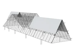 Enclosure de Galinheiro SucceBuy, 729 x 200 x 61 cm, Túnel Exterior Portátil, Verde