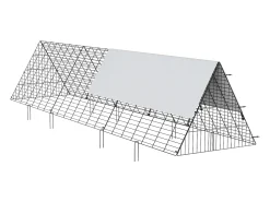 Enclosure de Galinheiro SucceBuy, 762 x 180 x 156 cm, Túnel Exterior Portátil, para Galinhas, Patos, Coelhos, Verde