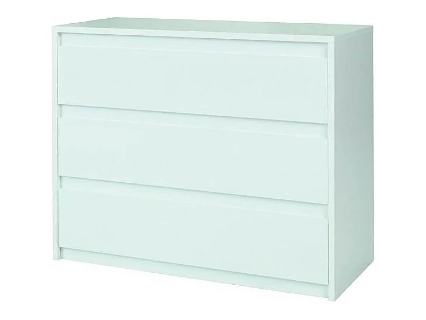 Ensemble chambre VERONA : Lit 160 cm, commode 3 tiroirs, tables de chevet, armoire 4 portes, blanc brillant